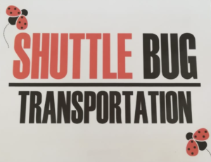 The sign for Shuttlebug Transportation in San Jose, Costa Rica